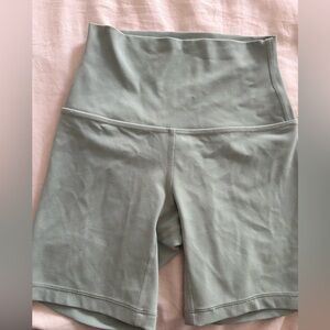 Lululemon Athletica High-Waisted Green Shorts - GREAT Condition.